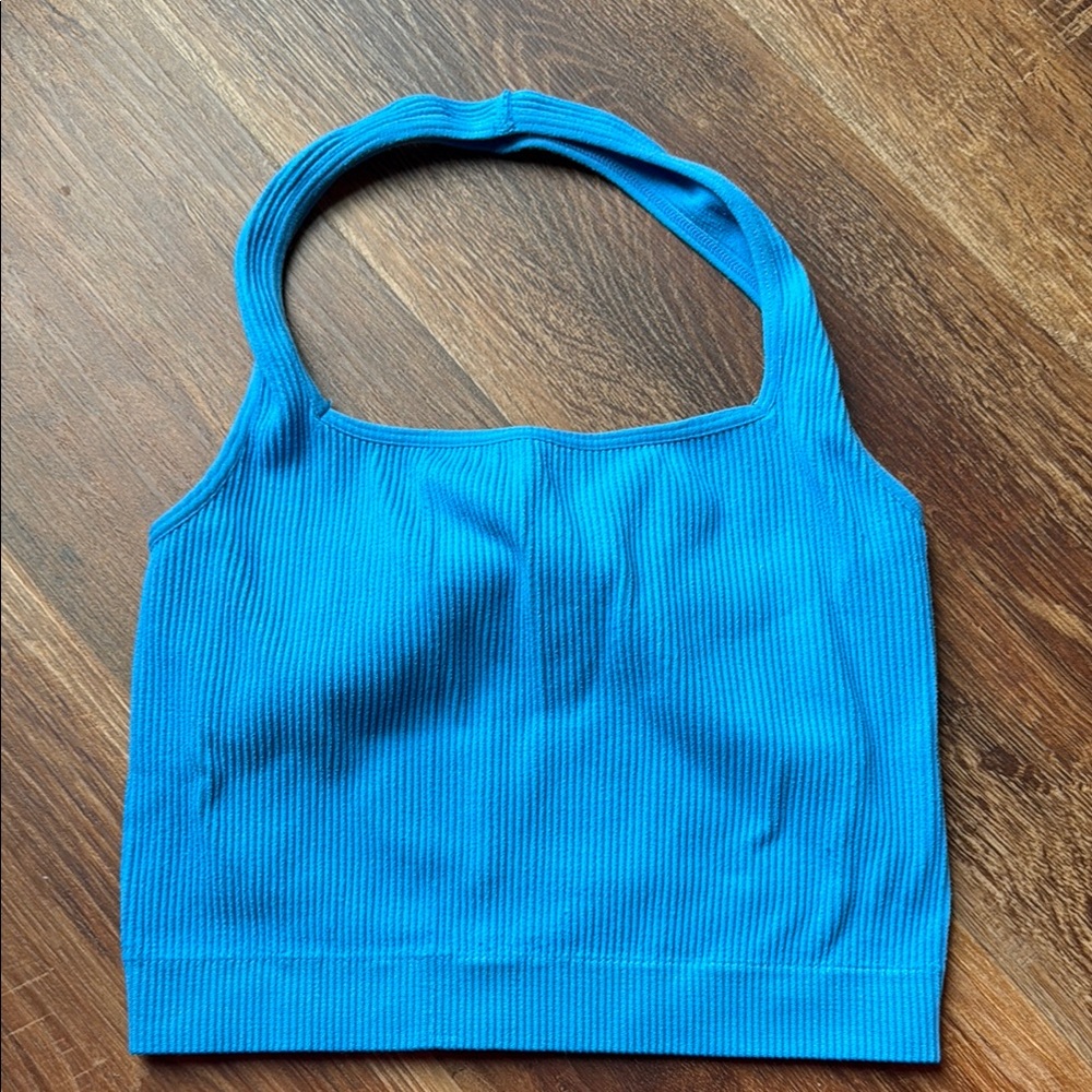 Rue21 Blue Ribbed Tank Top